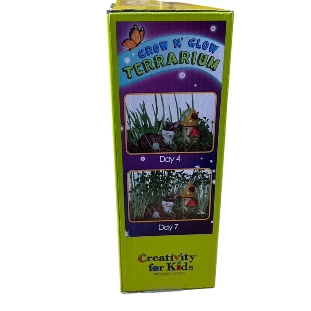 Creativity for Kids Grow N Glow Terrarium Kit Faber-Castell DIY Garden STEM Toy